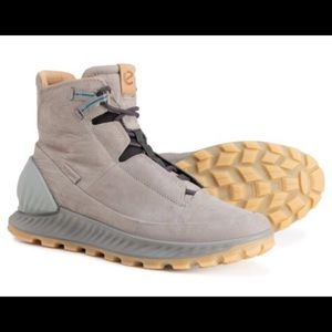 ECCO EXOSTRIKE LEATHER MID TOP HIKING BOOTS